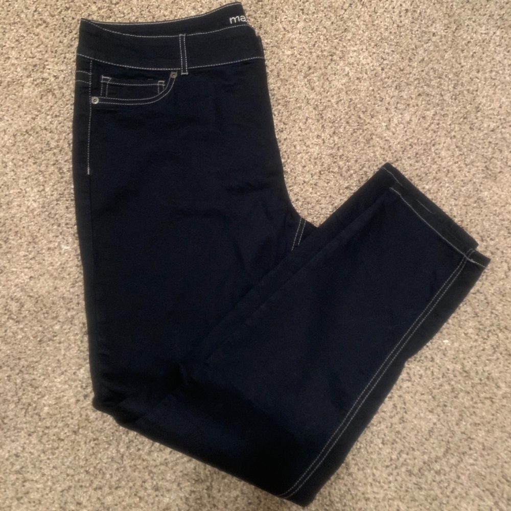 Maurice’s dark wash skinny jeans 18 short